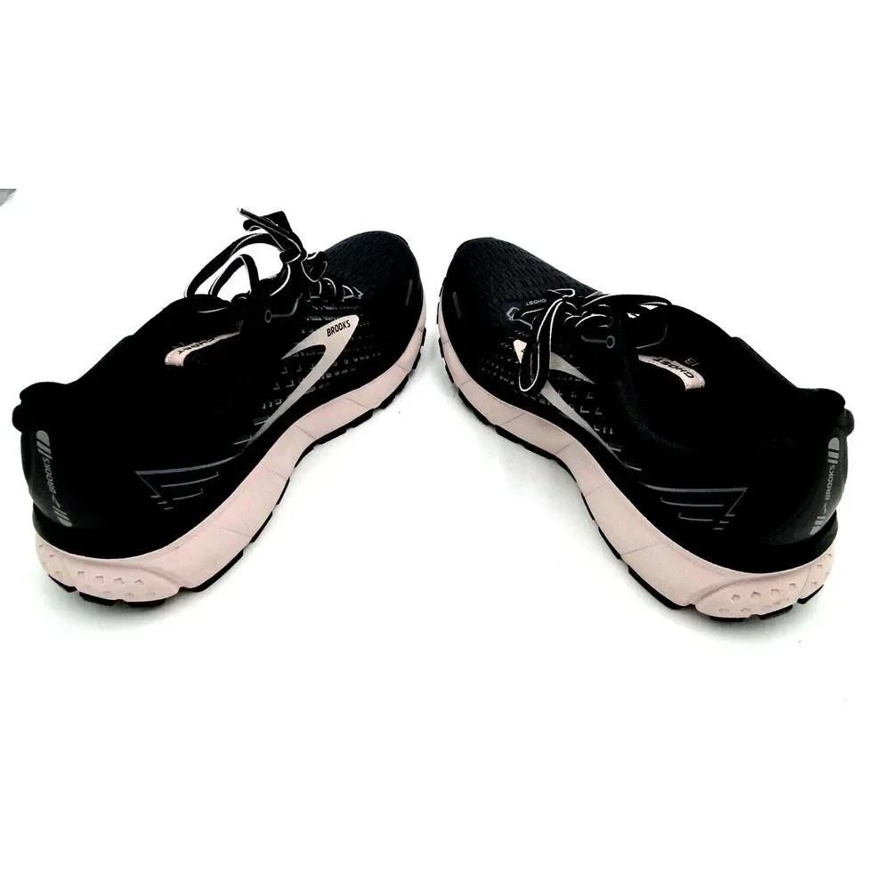 Brooks‎ Ghost 13 Womens Size 10 Wide Running Shoes Black pink Athletic Sneakers